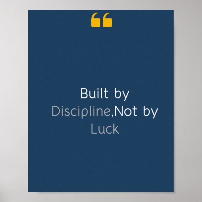 Affiche de motivation (Devant)