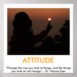Affiche de motivation ATTITUDE
