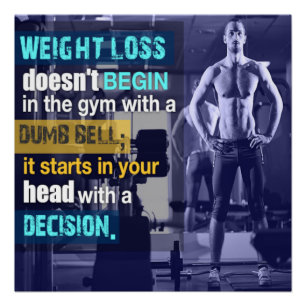 Affiche de motivation Ça commence dans votre tête