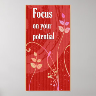 Affiche de motivation d'attitude Foyer-Positive