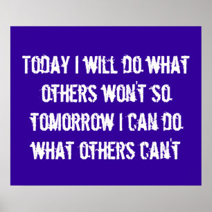 Affiche de motivation de sports