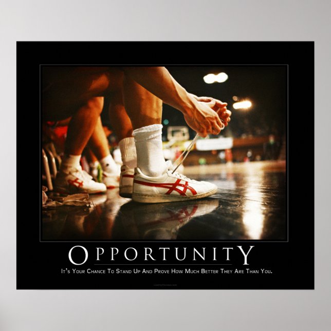 Affiche de motivation des opportunités (Devant)