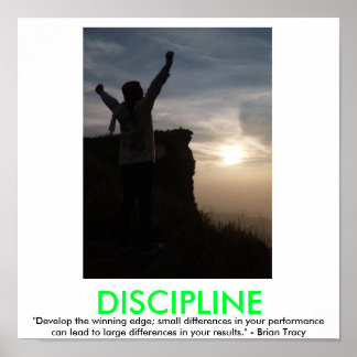 Affiche de motivation DISCIPLINE