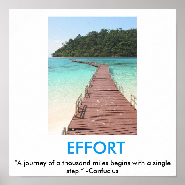 Affiche de motivation EFFORT (Devant)