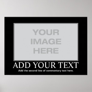 Affiche de motivation faite sur commande -