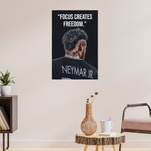 Affiche de motivation Focus crée la liberté