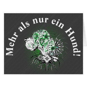 Affiche de motivation Great Dane citée allemande