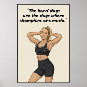 Affiche de motivation pour la forme physique 