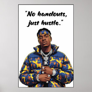 Affiche de motivation pour la rue – Pas de cadeaux
