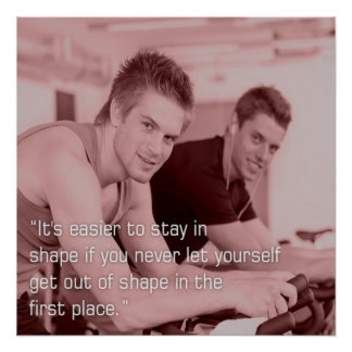 Affiche de motivation pour rester en forme