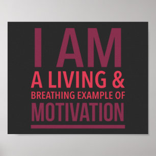 Affiche de motivation typographique