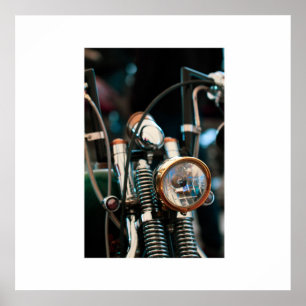 Affiche de moto motard pilote