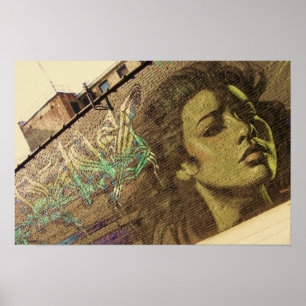 Affiche de mur de Brooklyn Graffitti