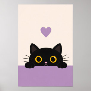 Affiche de mur de café pour chats
