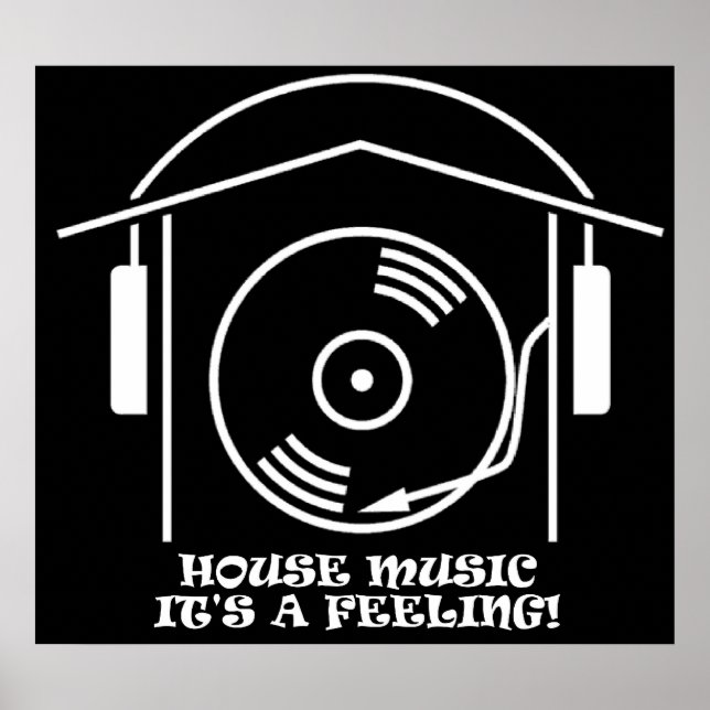 Affiche de musique House (Devant)