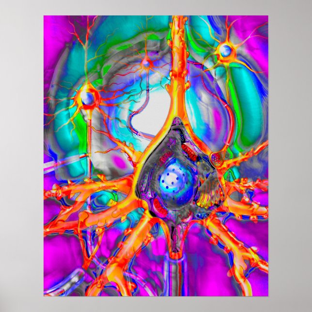 Affiche de neurone (Devant)