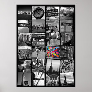 Affiche de New York City - collage des photograps