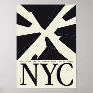 affiche de new york city, nyc skyline art, manhatt