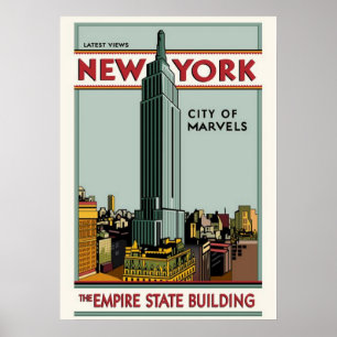 affiche de new york city, nyc skyline art, manhatt