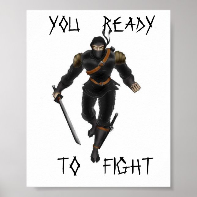 affiche de ninja (Devant)