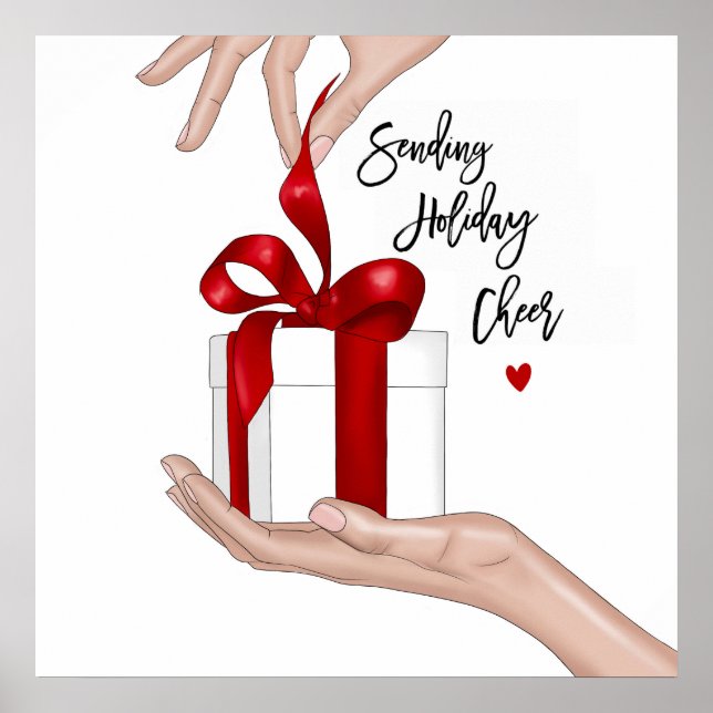 Affiche de Noël de la fête (Devant)