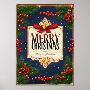 Affiche de Noël joyeuse