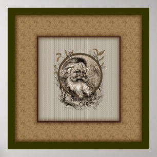 Affiche de Noël Thomas Nast Santa Claus