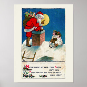 AFFICHE DE NOËL VINTAGE