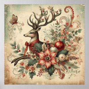 Affiche de Noël vintage