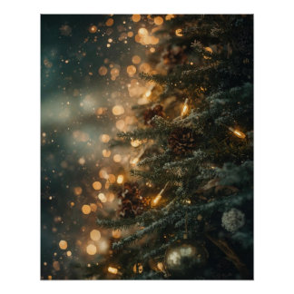 Affiche de Noël vintage 'Paix sur Terre'