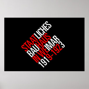 Affiche de noir de collection de Bauhaus