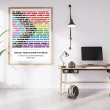 Affiche de nuage de mots des professions de la fie
