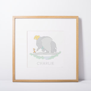 Affiche de nurserie personnalisée Dumbo & Timothy