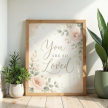 Affiche de nurserie « Vous êtes tellement aimé »