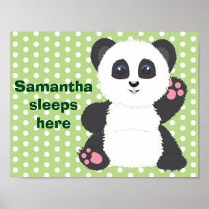 Affiche de nursery panda
