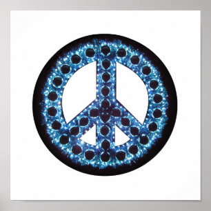 affiche de paix bleue
