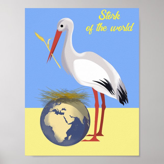 Affiche de paix "jaune bleu" ukrainienne (Devant)