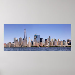 Affiche de panorama de Lower Manhattan