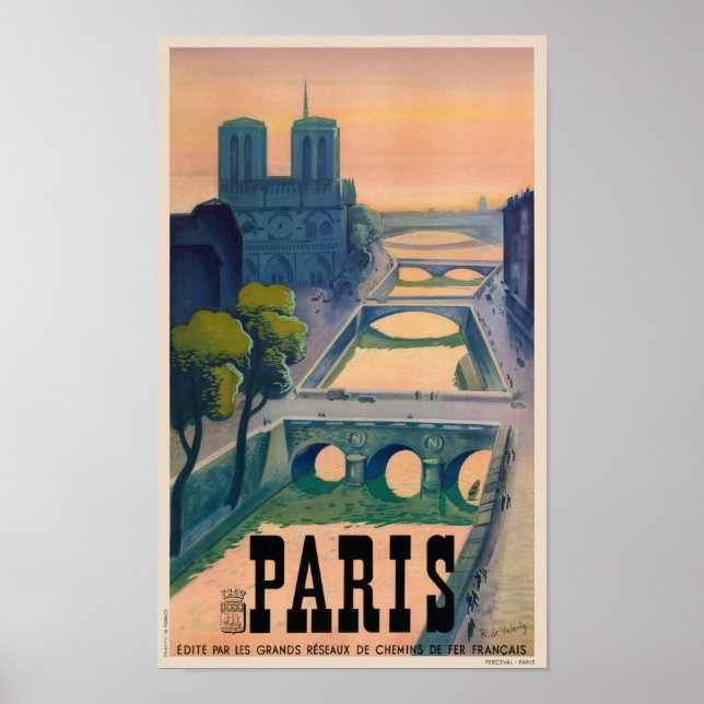 Affiche de Paris Vintage (Devant)