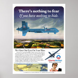 Affiche de parodie de bourdon de voies aériennes