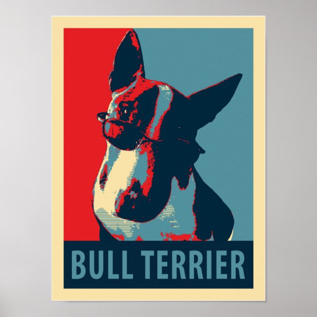 Affiche de parodie politique Bull Terrier (Devant)