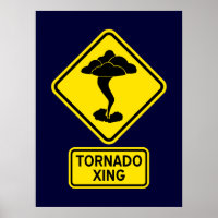 Affiche de passage de tornade