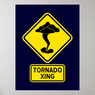 Affiche de passage de tornade
