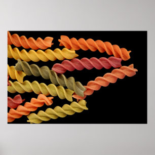Affiche de pâtes de Fusilli