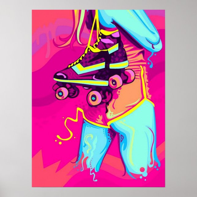 Affiche de patinage à rouleaux (Devant)