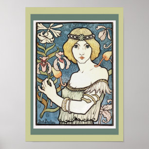 Affiche de Paul Berthon de ~ de Nouveau d'art