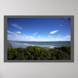 Affiche de paysage aquatique de la plage de Rhode