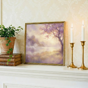 Affiche de paysage doux et paisible