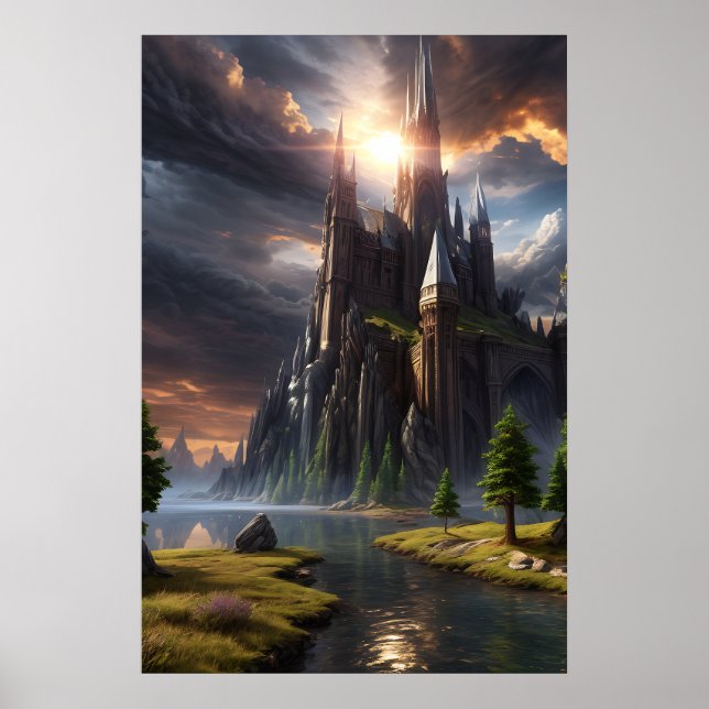 Affiche de paysage Imaginaire (Devant)