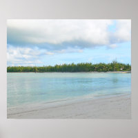 AFFICHE DE PAYSAGE MARIN DE GREEN TURTLE CAY / ÎLE